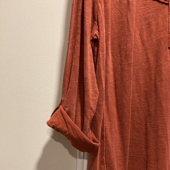 NWT - Style & Co Rust Bohemium Open Neck Top Decorative Beads & Crystals - Sz PM - Picture 5 of 16